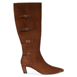 Saint  Chestnut Leather Long Boots