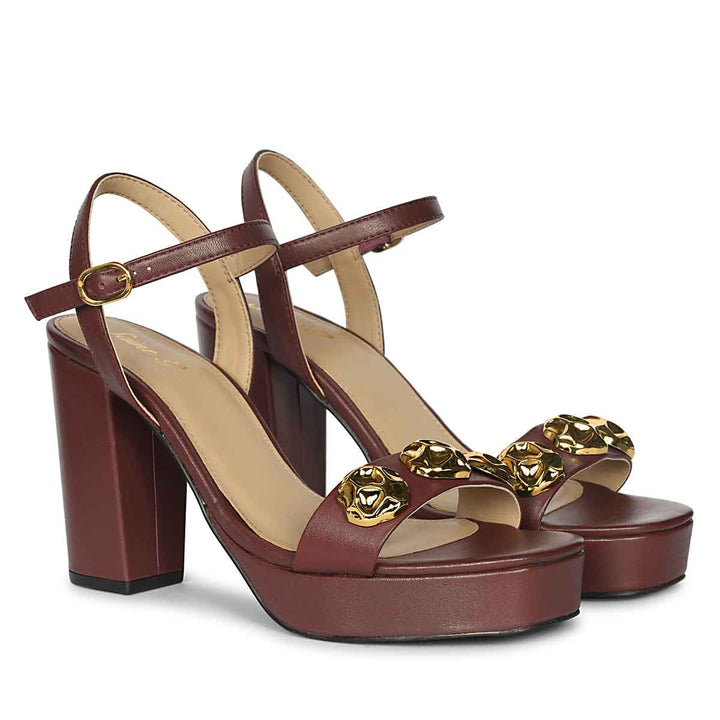 Saint Essie Port Royale Vegan Leather Block Heels