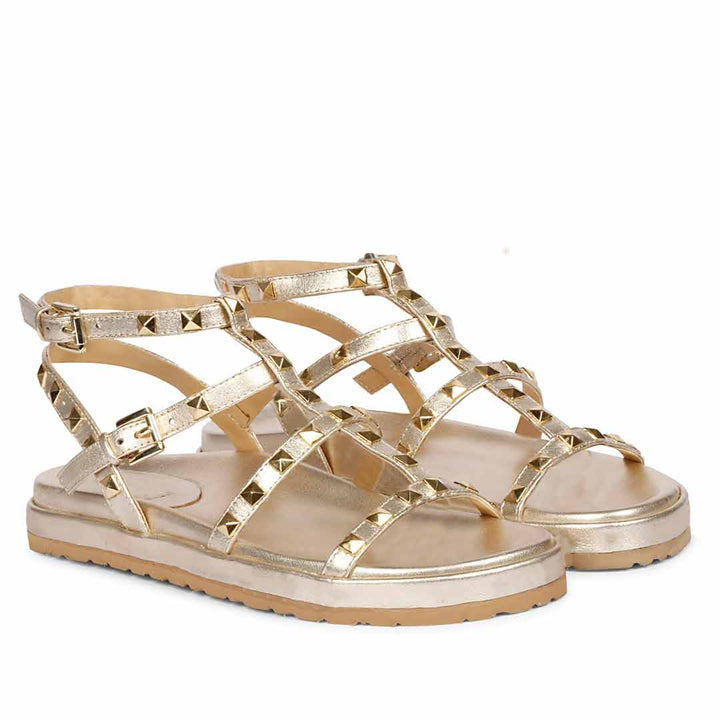 Saint Platin Leather Platform Sandals