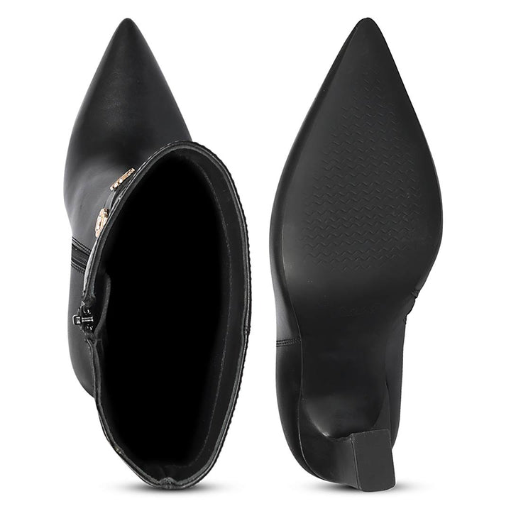 Saint Black Leather Long Boots
