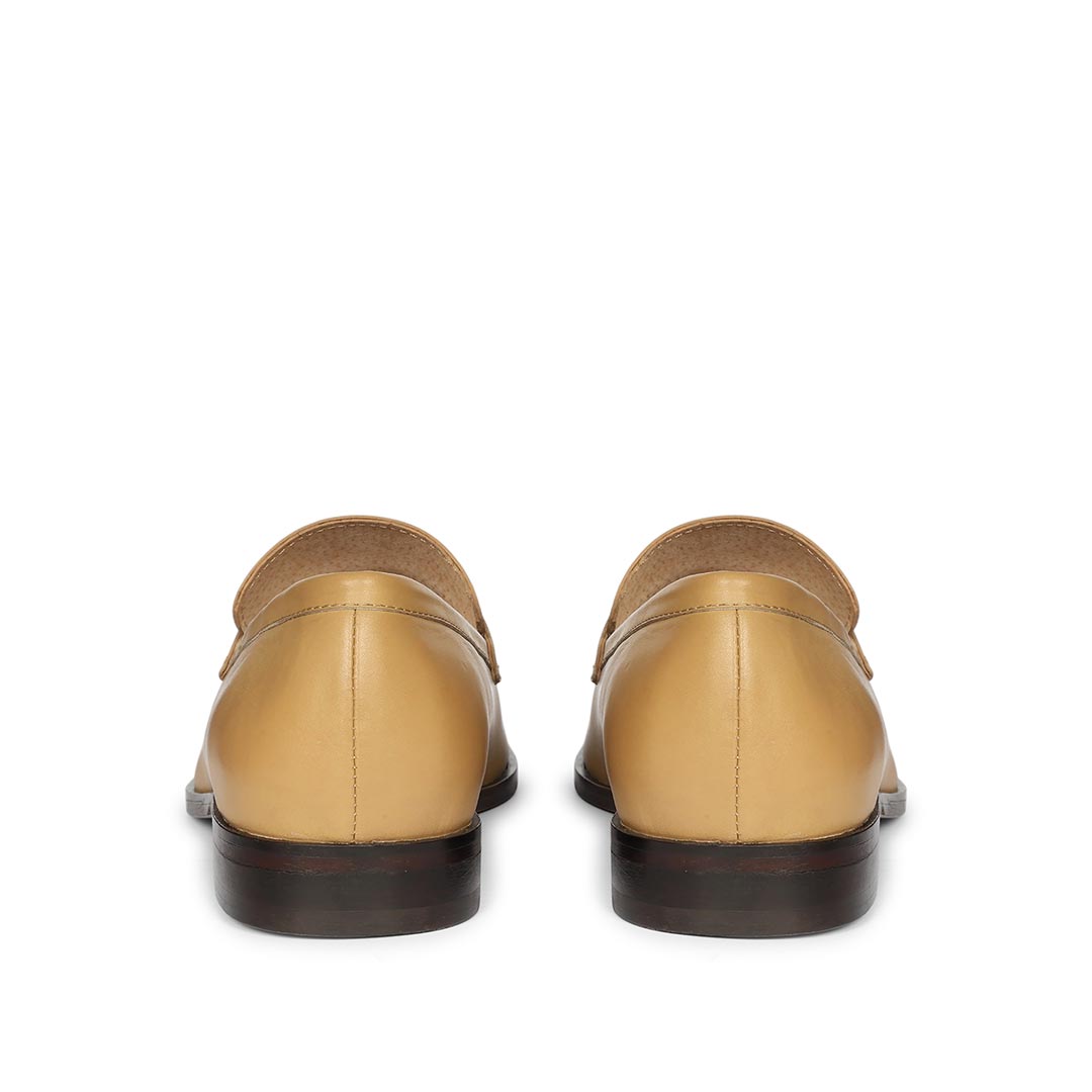 Saint Ansprand  Nude Croc-Embossed Leather Loafers