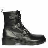 Saint Juliette Black Leather High Ankle Boots