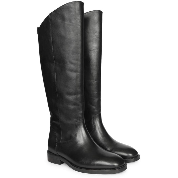 Saint  Black  Knee High Boots