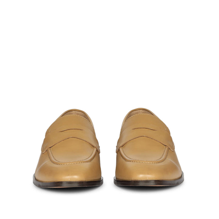Saint Ansprand  Nude Croc-Embossed Leather Loafers