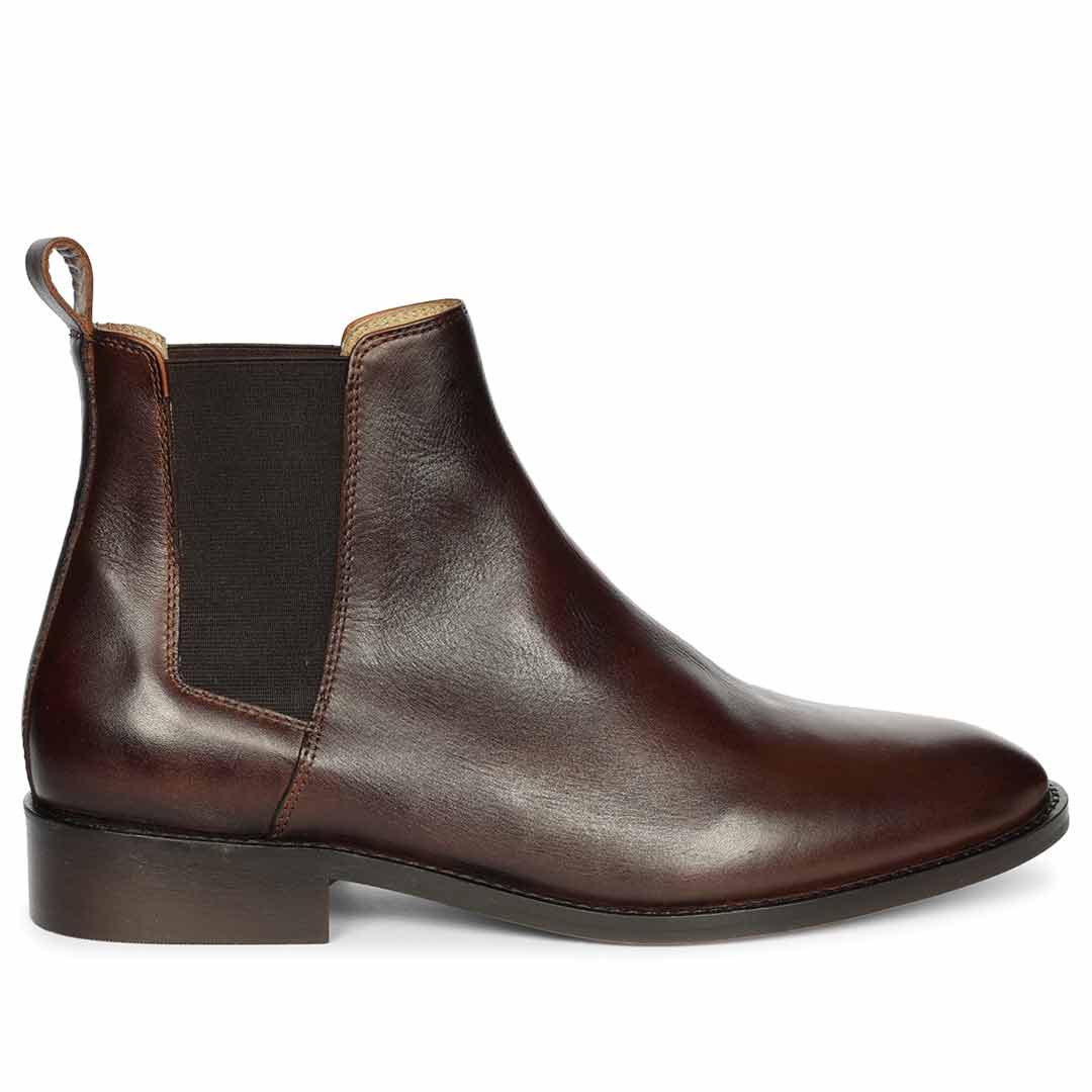 Saint Andrés Brown Vachetta Leather Chelsea Boots