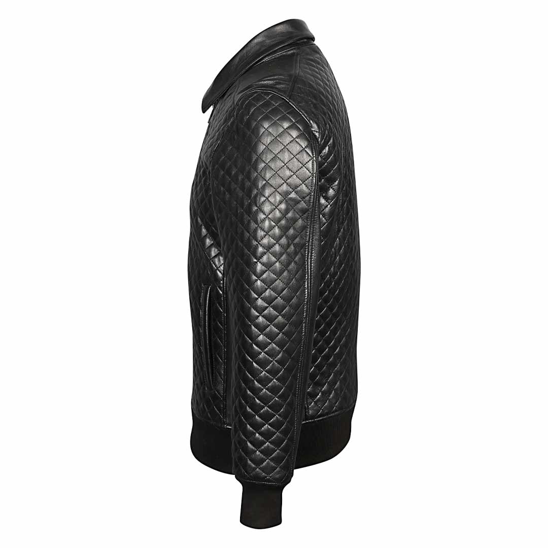 Saint Chevy Black Leather Men's Jackets