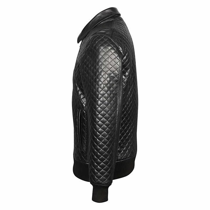 Saint Chevy Black Leather Men's Jackets