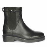 Saint Daisy Black Crust Leather High Ankle Boots
