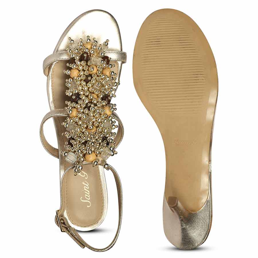 Saint Vesper Embellished Platin Leather Stilettos