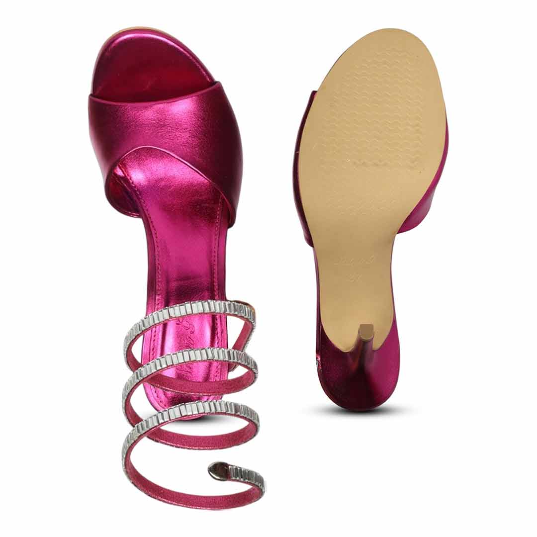 Saint Colette Fuchsia Strappy Heels