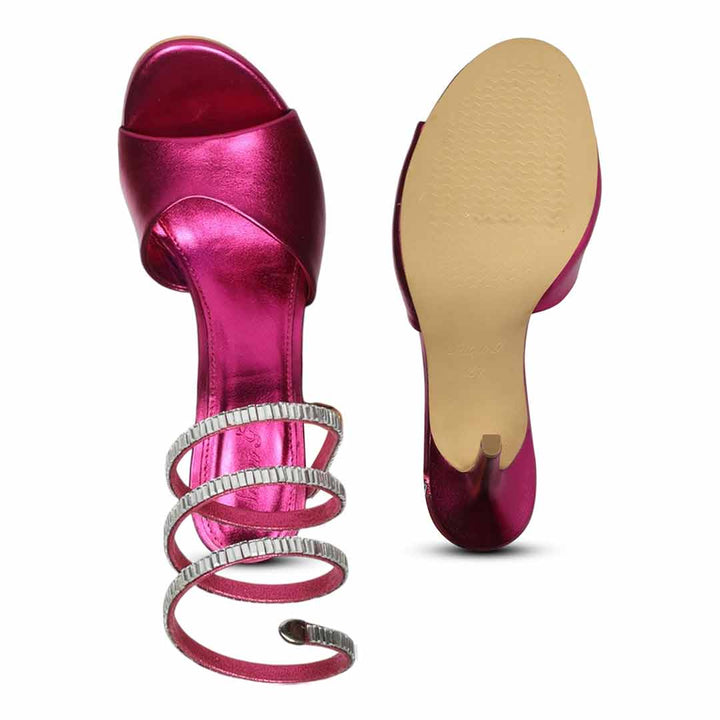 Saint Colette Fuchsia Strappy Heels