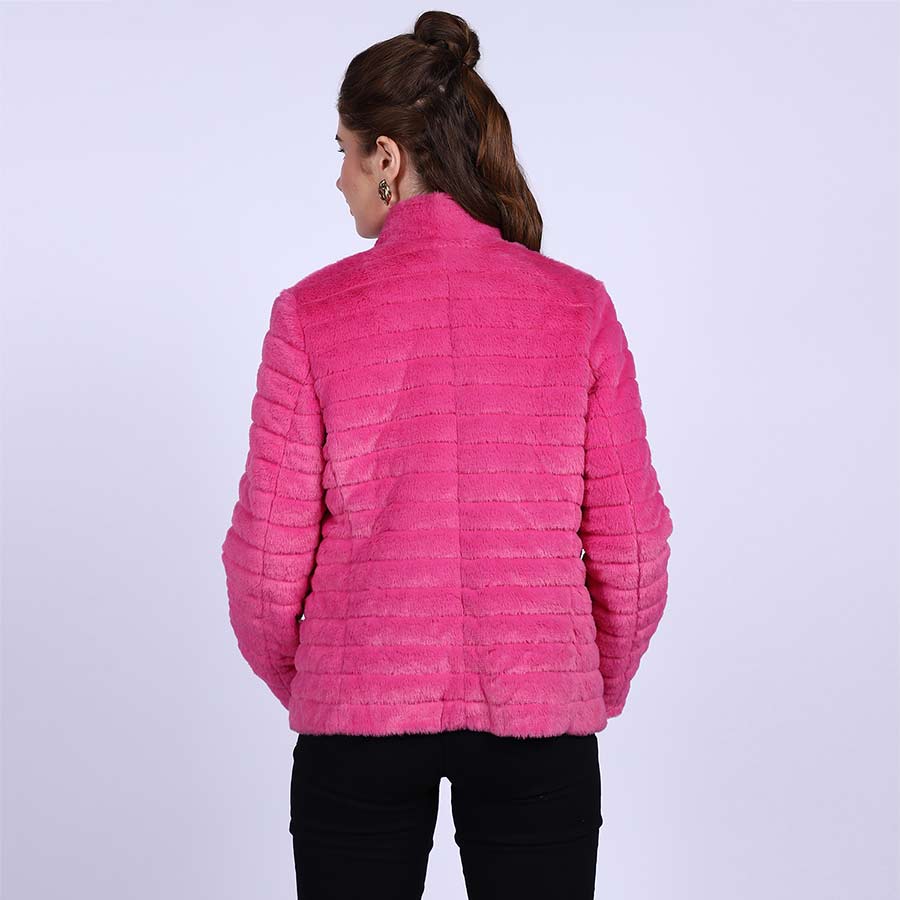 Saint Fernanda Pink Fur Women's Jackets