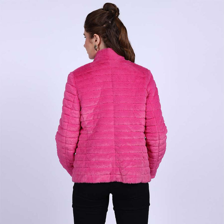 Saint Fernanda Pink Fur Women's Jackets
