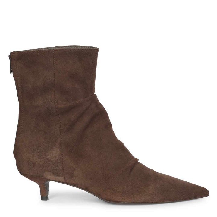 Saint Florino Brown Suede Leather Handcrafted Ankle Boots