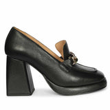 Saint Benoîte Black Leather Handcrafted Moccasins