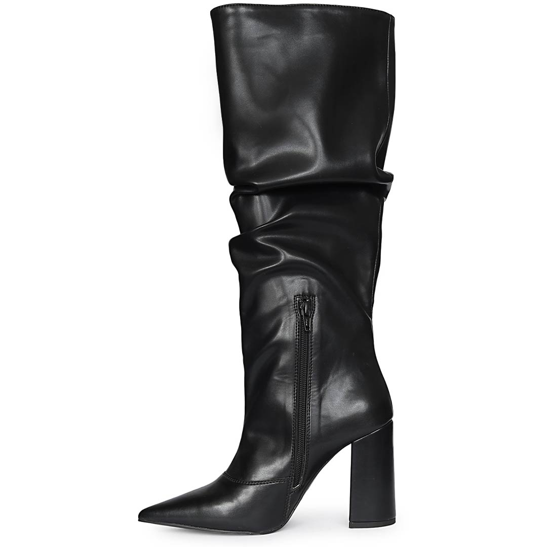 Saint Black Leather Long Boots