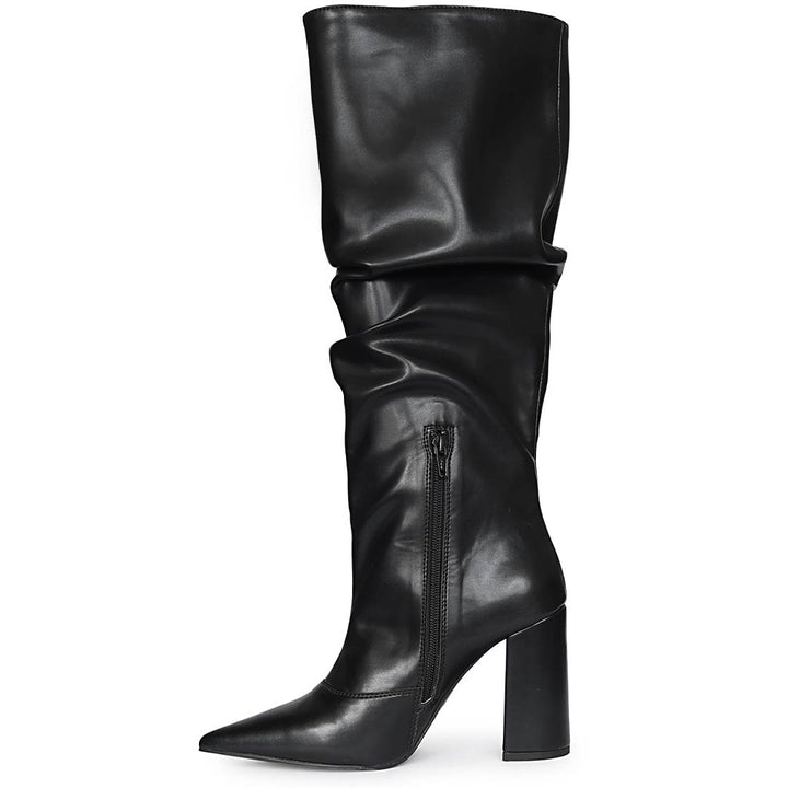 Saint Black Leather Long Boots