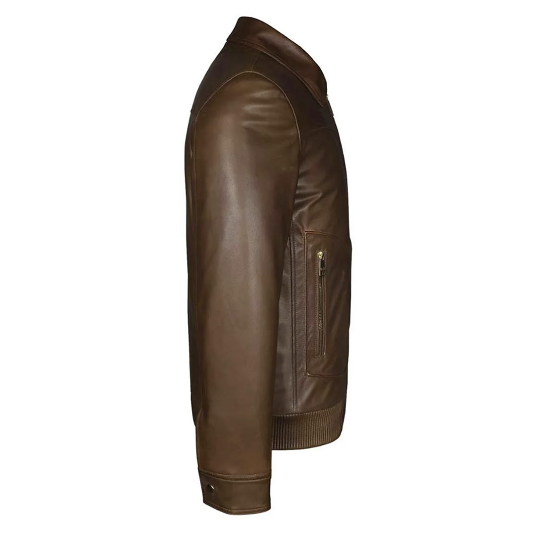 Buy Leather Jackets for Men - Black Bomber Jackets online – SaintG