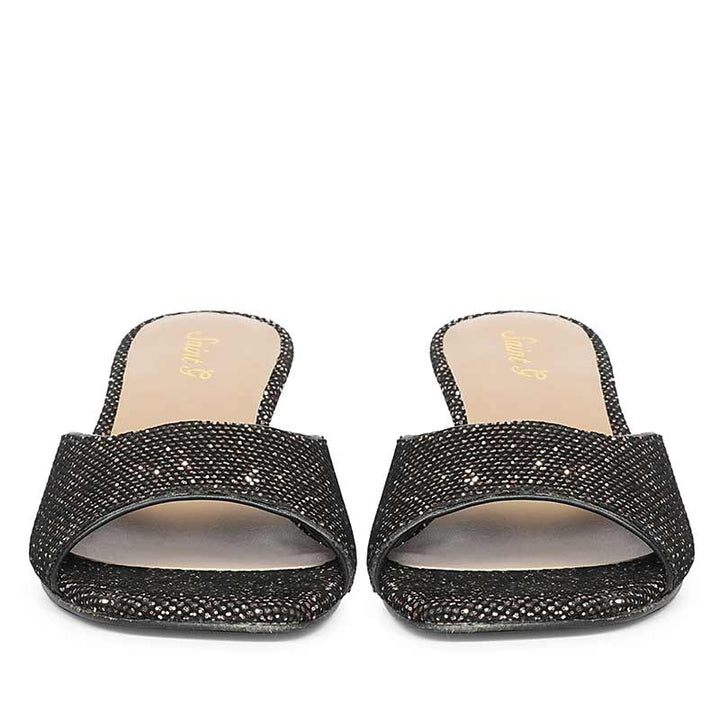 Saint Lorelei Burgundy Glitter Kitten Heels