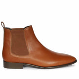 Saint Lucien Tan Leather Chelsea Boots