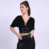 Saint Oriana Black Leather Jackets