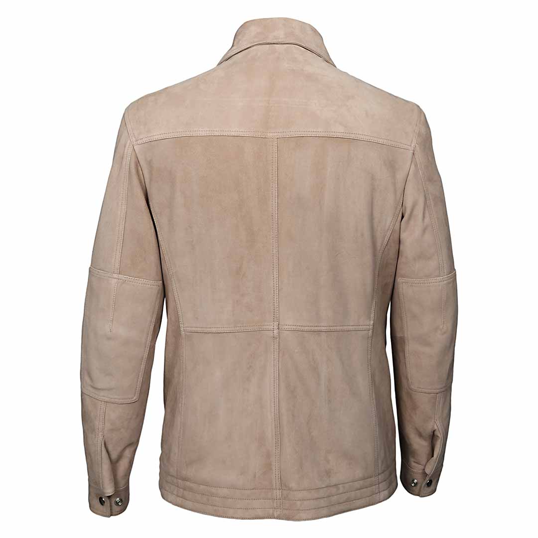 Saint Beige Leather Men's Jacket