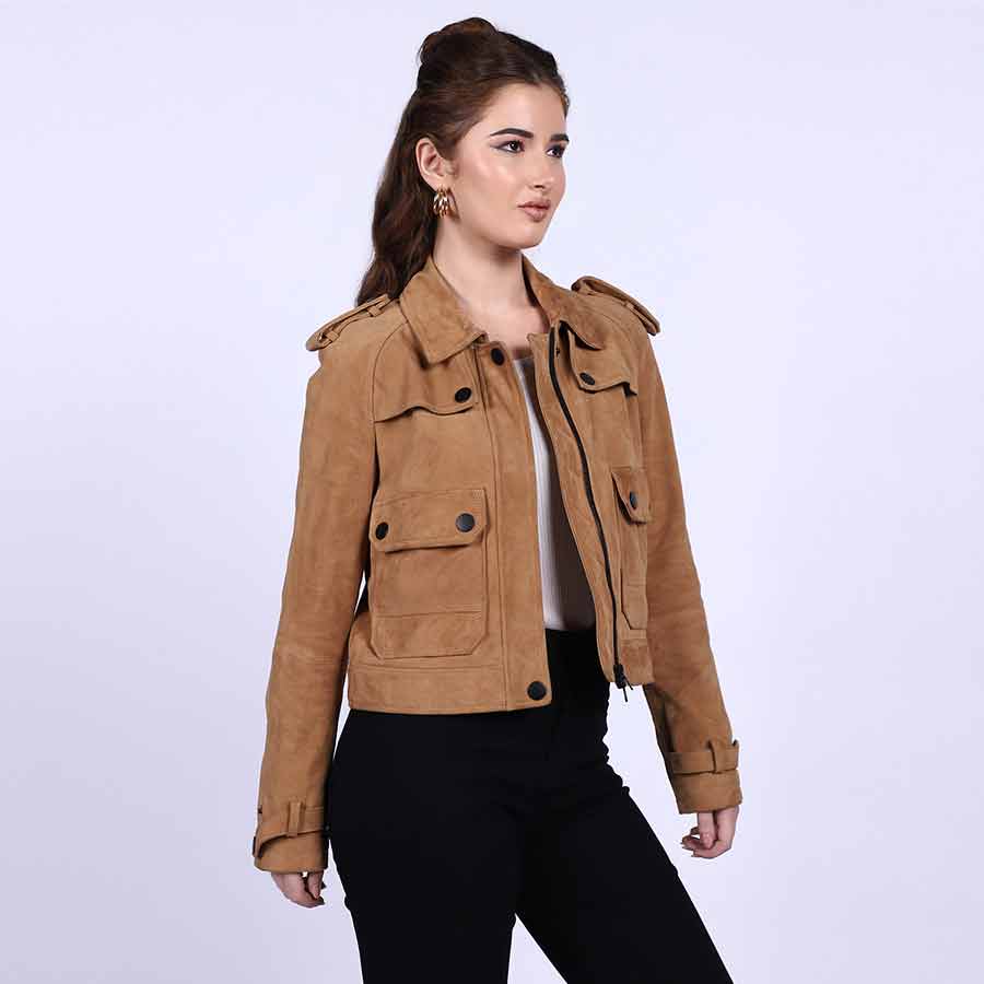 Saint Reba Conic Leather Women Jackets