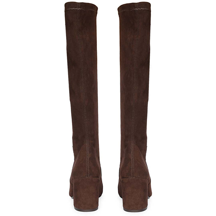 Saint Annie Brown Stretch Suede Long Boots