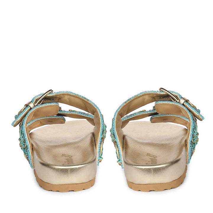 Saint Willow turquoise Footbed Sandals