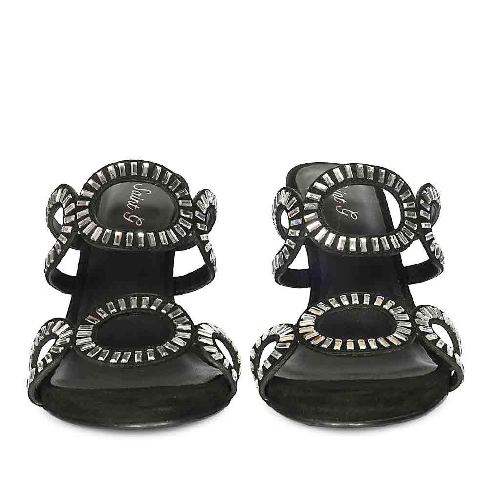 Saint Black Leather Heel