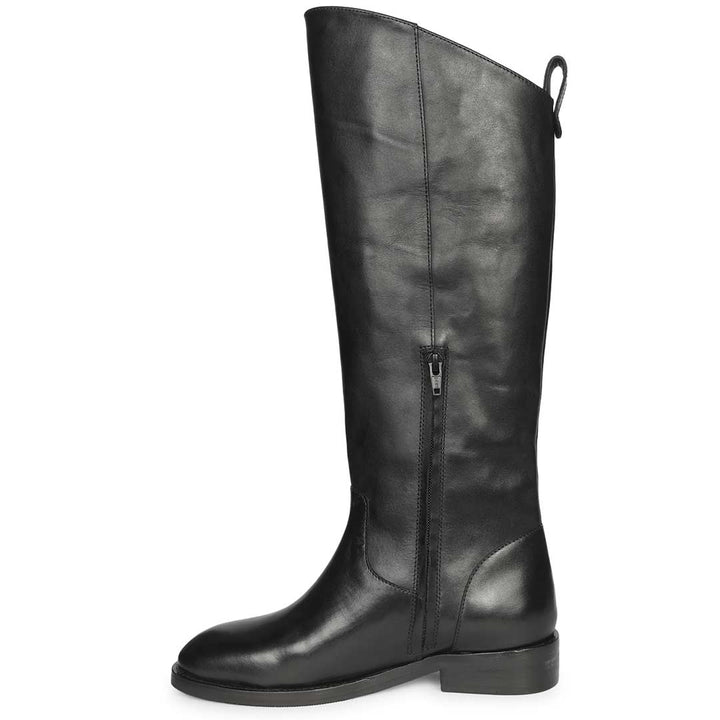 Saint  Black  Knee High Boots
