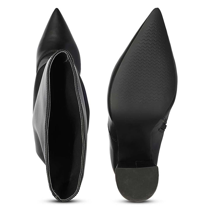 Saint Black Leather Long Boots