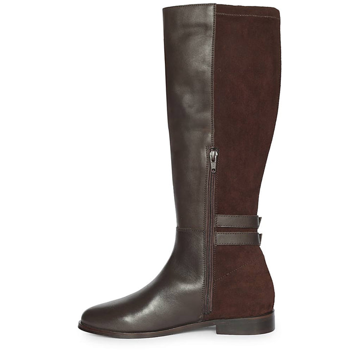 Saint Serafina Brown Leather Knee High Boots