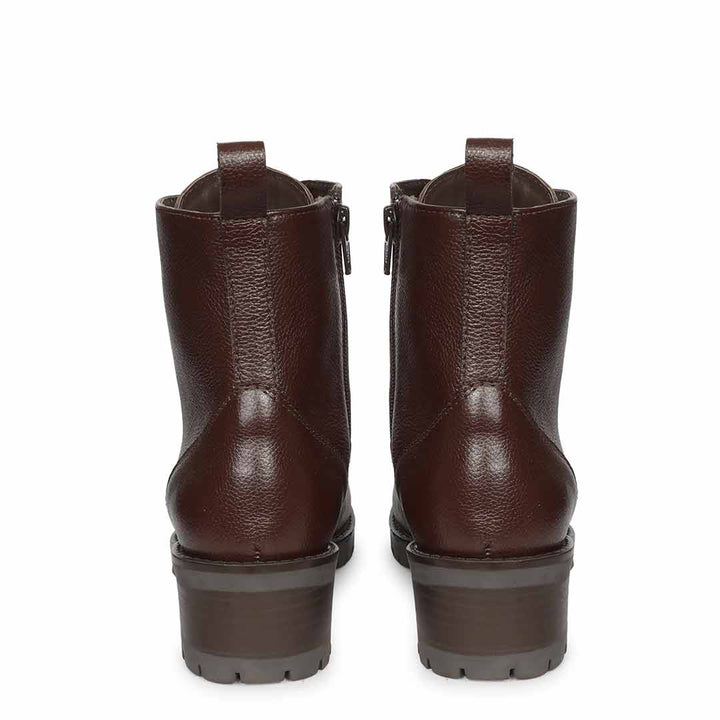 Saint Moira Brown Leather Lace up Ankle Boots