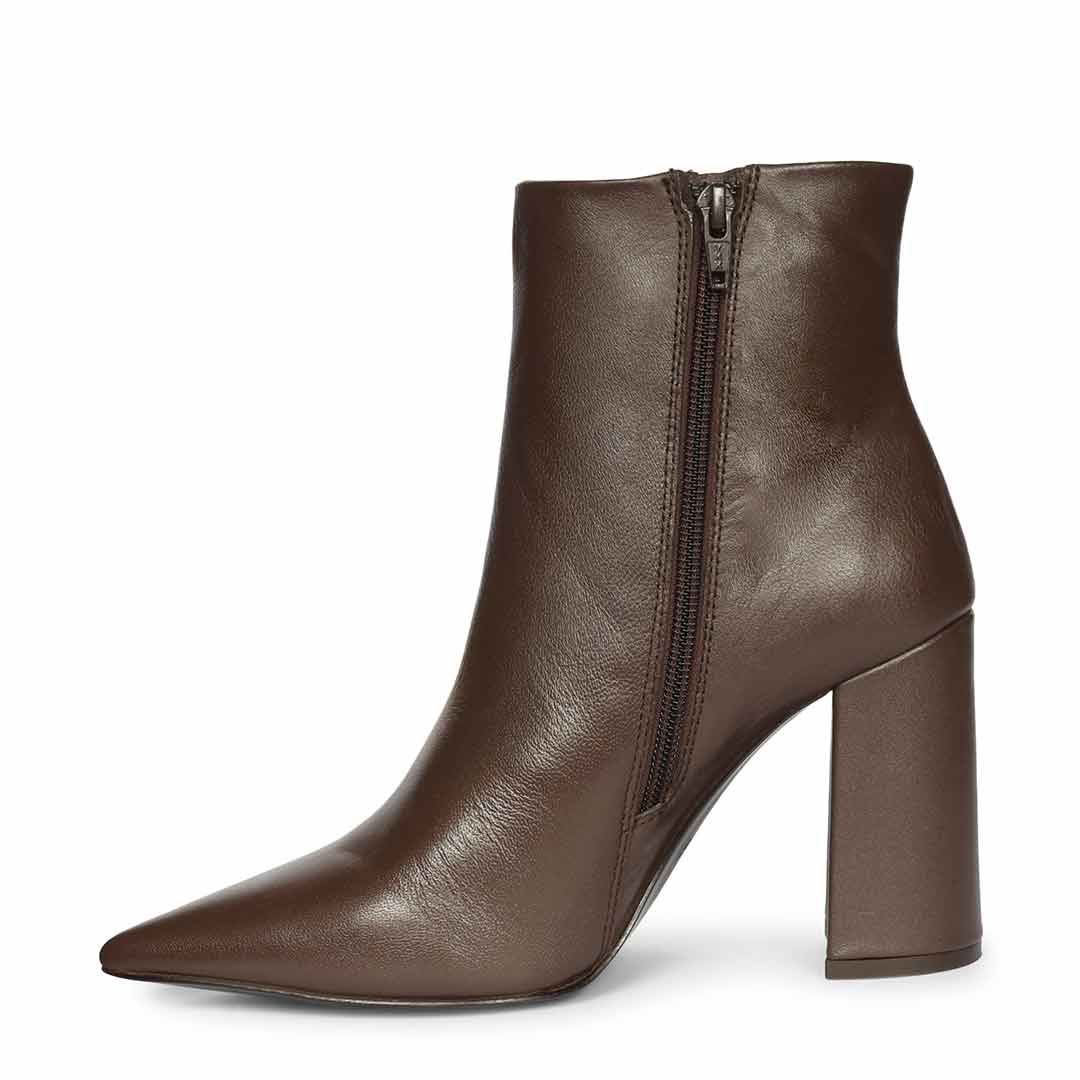 Saint Hana Handcrafted Brown Leather Ankle Boots