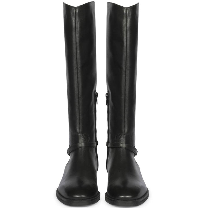 Saint Precious Hoesbit Trim Black  Knee High Boots