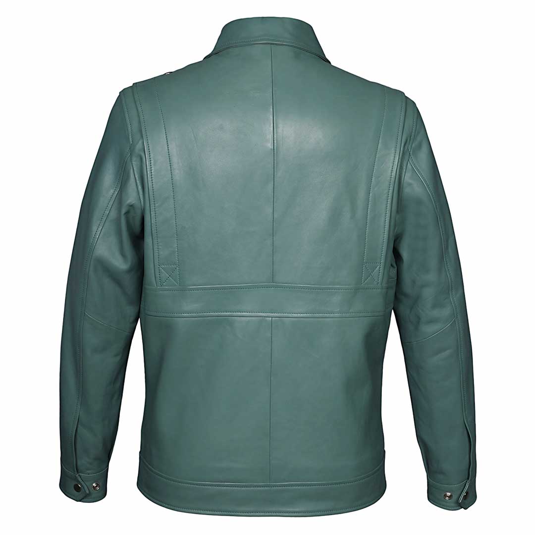 Saint Benjo Turquoise Leather Men's Jacket