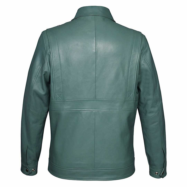 Saint Benjo Turquoise Leather Men's Jacket