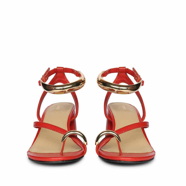 Saint Gojiberry Leather Block Heel