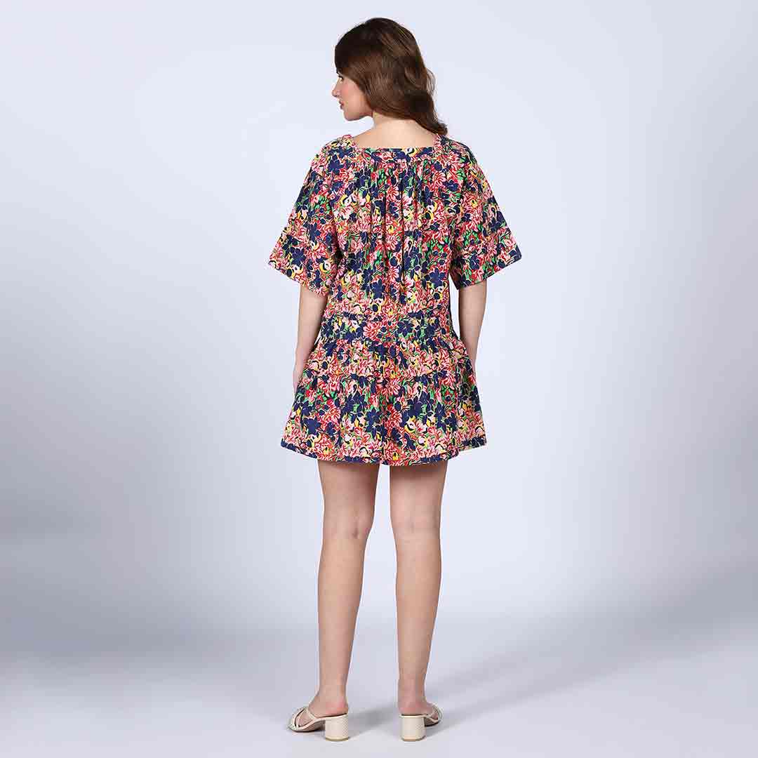 Saint Luciana Multi Cotton Lining Short Dress