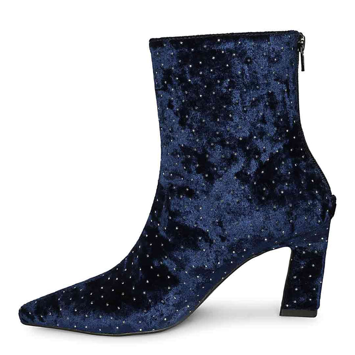 Saint BlueLeather High Ankle Boots