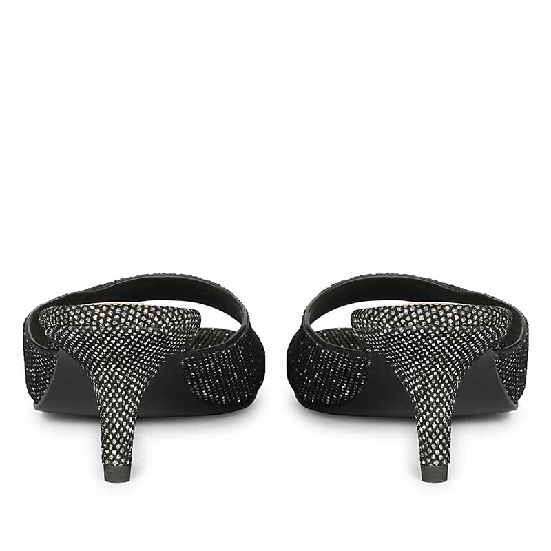 Saint Lorelei Pewter Glitter Kitten Heels