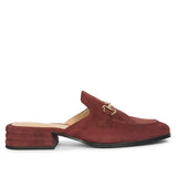 Saint Savannah Burgundy Suede Leather Moccasins