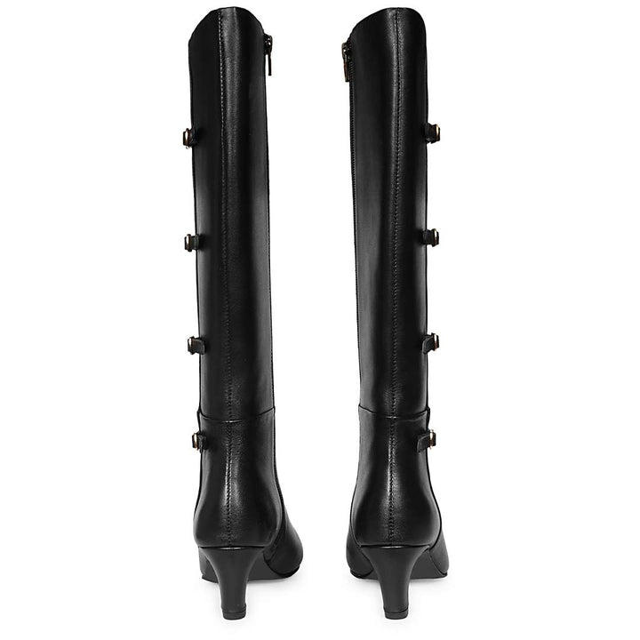 Saint  Black Leather Long Boots