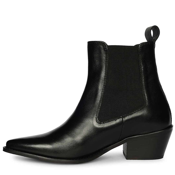 Saint Mallory Black Leather Chelsea Boots