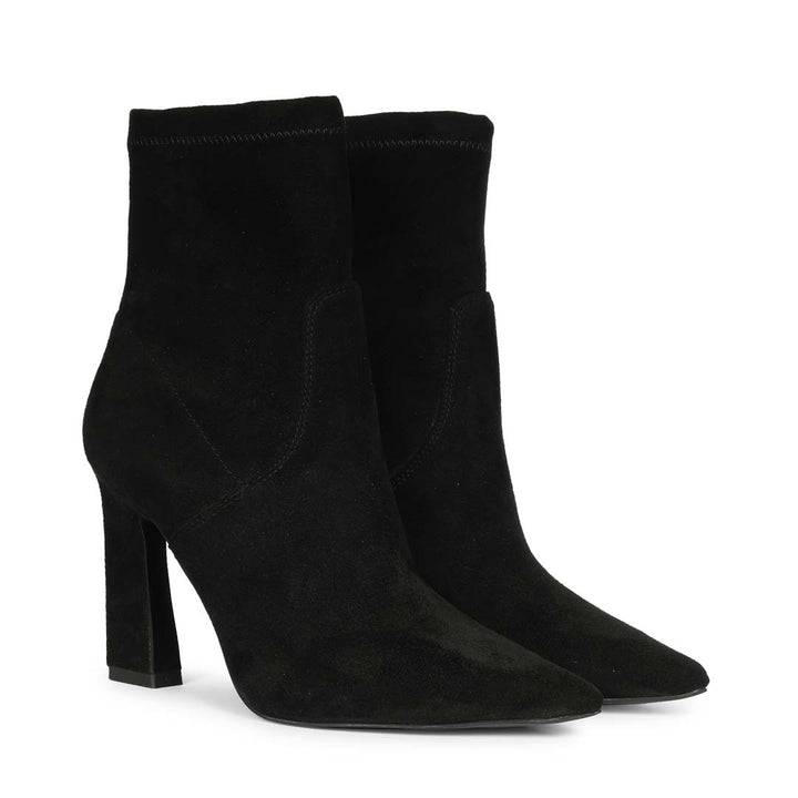 Saint Black Leather Ankle Boots