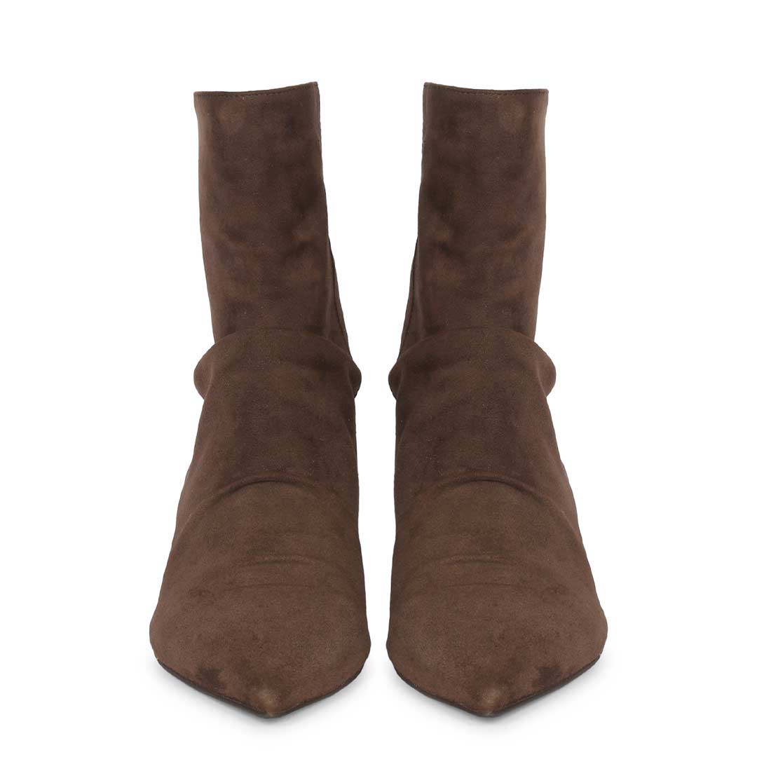 Saint Florino Brown Suede Leather Handcrafted Ankle Boots