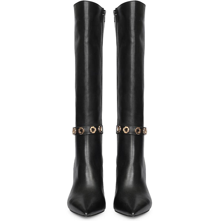 Saint Black Leather Long Boots