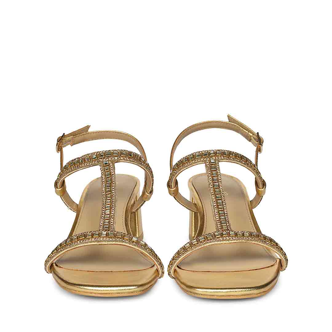 Saint Platin Leather Block Heel