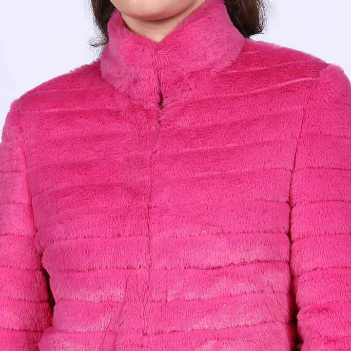 Saint Fernanda Pink Fur Women's Jackets